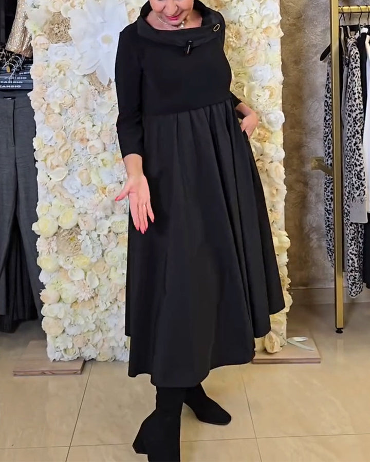 Nola™ | Women’s Bold Solid Color A-Line Street Dress