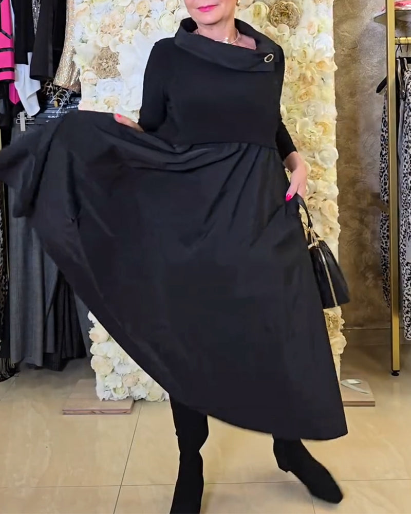 Nola™ | Women’s Bold Solid Color A-Line Street Dress