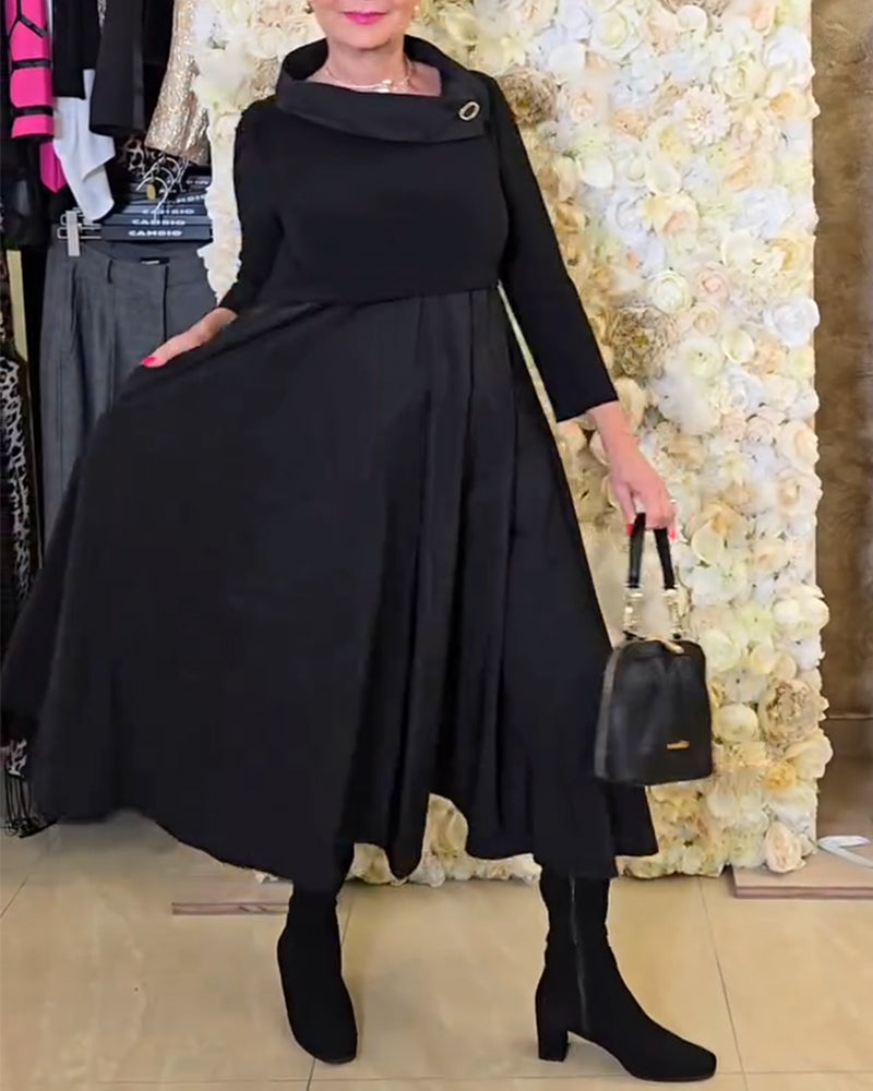 Nola™ | Women’s Bold Solid Color A-Line Street Dress